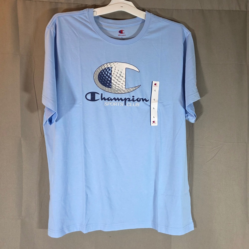Champion Mens Golf‎ Groove Graphic Tee Placid Blue Sports Club Shirt